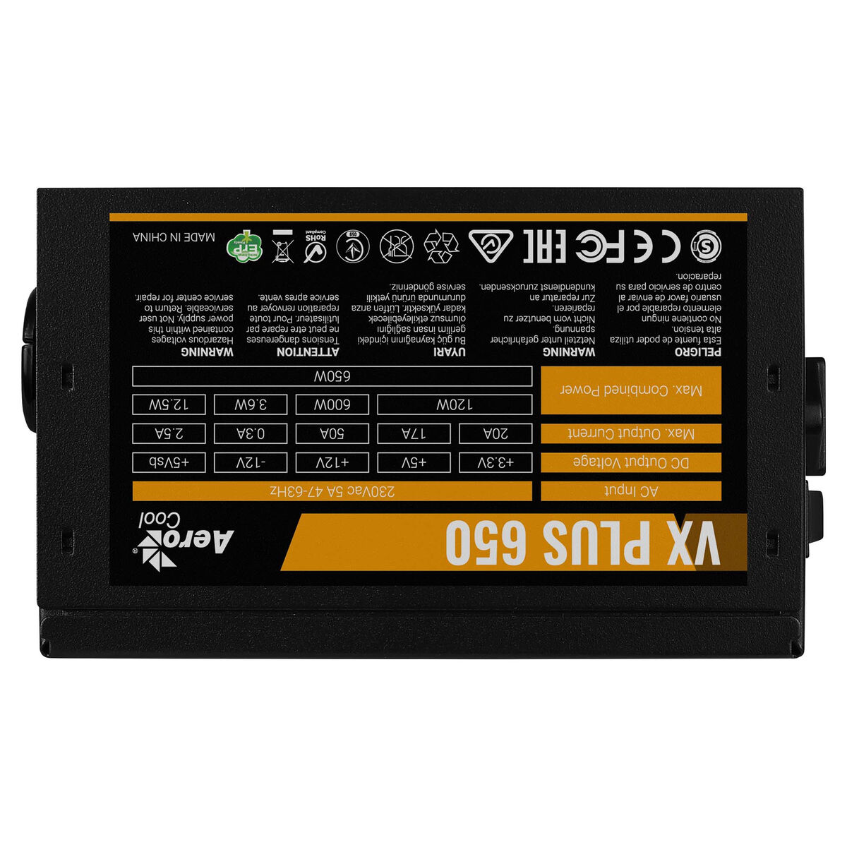 Tápegység Aerocool VX PLUS 650 650 W ATX